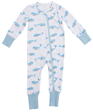 Angel Dear Cutey Whale Bamboo Zipper Romper, Angel Dear, Angel Dear, Angel Dear Bamboo Zipper Romper, Angel Dear Cutey Whale, Angel Dear Romper, Angel dear Spring 2021, CM22, JAN23, Romper, R