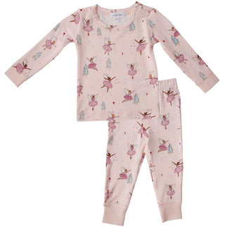 Angel Dear Sugarplum Fairies L/S Lounge Wear Set, Angel Dear, 2pc Pajama Set, All Things Holiday, Angel Dear, Angel Dear 2pc Pajama Set, Angel Dear Bamboo Footie, Angel Dear Christmas, Angel 