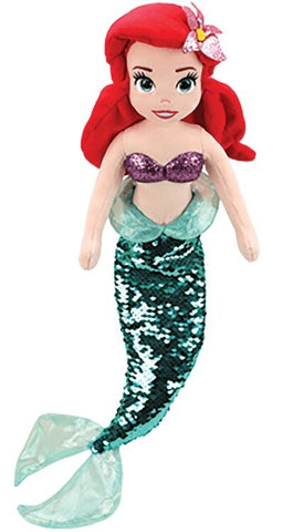 Ty Ariel the Little Mermaid Plush Doll, Ty Inc, cf-type-stuffed-animal, cf-vendor-ty-inc, Disney Princess, EB Girls, Frozen Stuffed Animal, Little Mermaid, Plush Doll, The Little Mermaid, Ty,