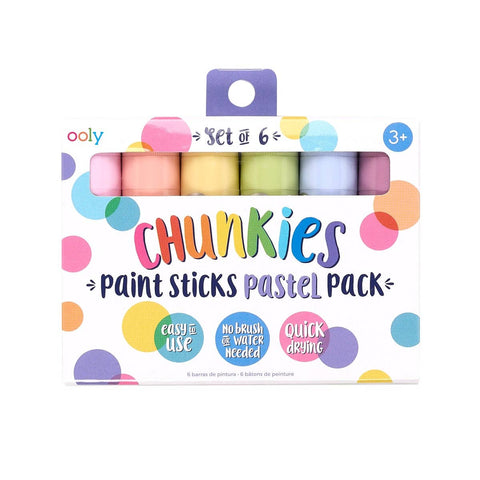 Ooly Chunkies Paint Sticks: Pastel - Set of 6, Ooly, Arts, Arts & Crafts, Arts and Crafts, Chunkies, Ooly, Ooly Chunkies, Ooly Chunkies Paint Sticks, Ooly Paint Sticks, paint, Paint Sticks, P