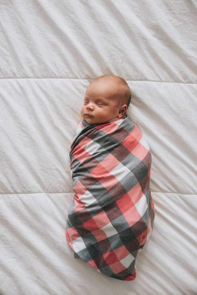 Copper Pearl Jack Knit Swaddle Blanket Basically Bows & Bowties