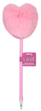 Iscream Pink Furry Heart Pen, Iscream, Camp, cf-type-pen, cf-vendor-iscream, EB Girls, Gift, Gift for Camp, Gifts for Girls, gifts for tweens, Happy, Heart Pen, Iscream, Iscream Pen, Iscream 