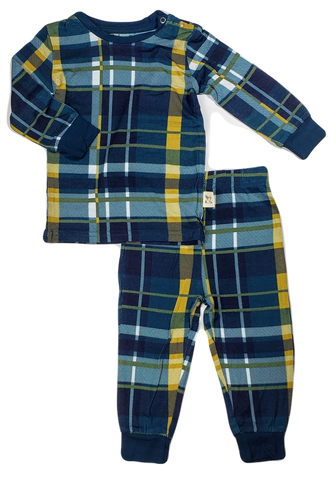 Kozi & Co Hunter & Gold Plaid L/S Pajama Set, Kozi & co, All Things Holiday, Christmas in July, CM22, Cyber Monday, Els PW 8258, End of Year, End of Year Sale, Hunter & Gold Plaid, Kozi & Co 