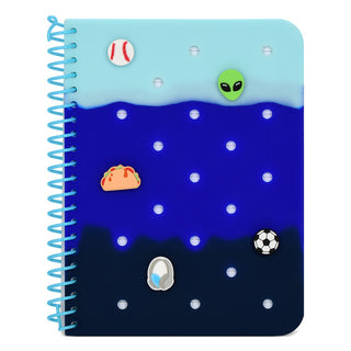 Iscream Ocean Waves Charmed Jelly Journal, Iscream, cf-type-journal, cf-vendor-iscream, EB Boy, EB Boys, Gifts for Tween, iScream, Iscream Journal, iscream-shop, Journal, Ocean Waves Charmed 