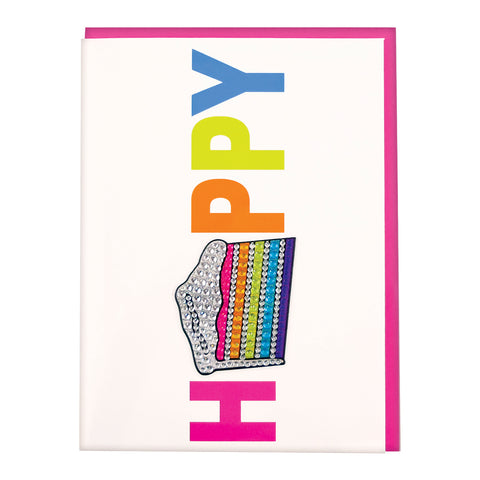 Iscream Happy Cake Rhinestone Greeting Card, Iscream, Greeting Card, iScream, Iscream Card, iscream-shop, Greeting & Note Cards - Basically Bows & Bowties