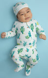 Angel Dear Cactus Ivory Bamboo Footie with Zipper, Angel Dear, Angel Avocize, angel Dear, Angel Dear Avo-Cize, Angel Dear Avo-Cize Bamboo Footie with Zipper, Angel Dear Avocado, Angel Dear Ba