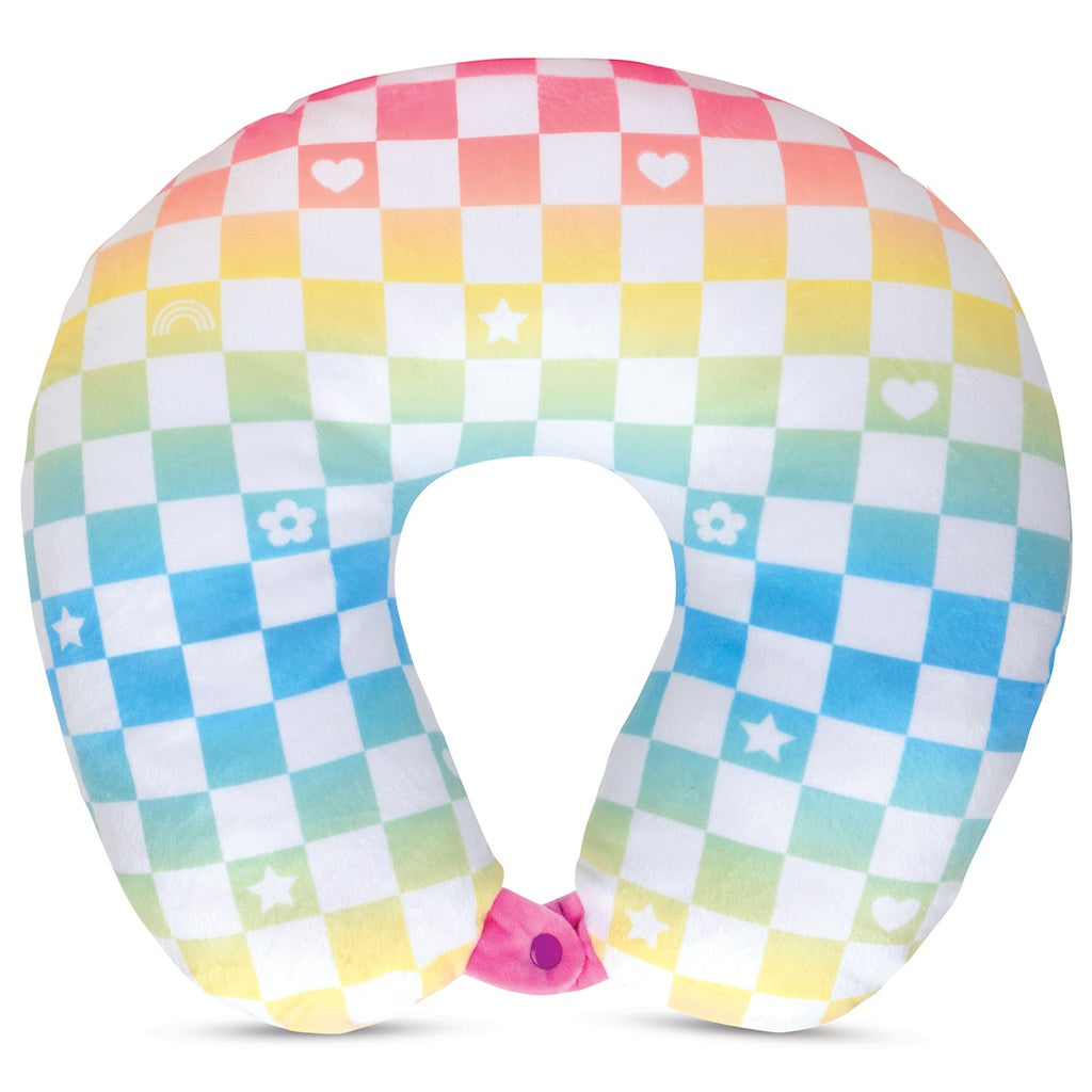Iscream Ombre Checkerboard Neck Pillow Basically Bows & Bowties