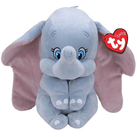Ty Dumbo Sparkle Stuffed Animal - Medium, Ty Inc, Disney Dumbo, Dumbo, Dumbo Stuffed Animal, Medium Dumbo, Ty, Ty Disney, Ty Stuffed Animal, Stuffed Animal - Basically Bows & Bowties