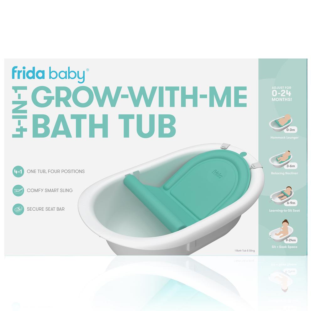 Frida Baby 4in1 GrowWithMe Bath Tub Basically Bows & Bowties