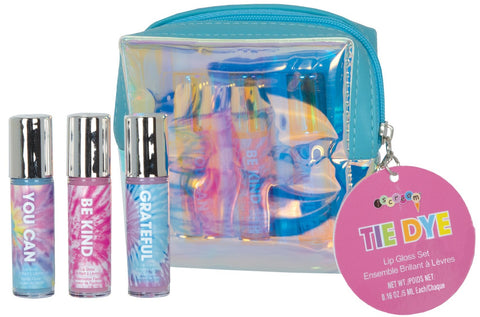 Iscream Tie Dye Mini Lip Gloss 3-Pack with Pouch, Iscream, EB Girls, iscream, Iscream Lip Balm, Iscream Lip Gloss, Iscream Lipgloss, Iscream Mini Lip Gloss 3-Pack with Pouch, Iscream Tie Dye,