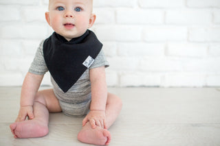 Copper Pearl Black Basics Bandana Bib Set, Copper Pearl, Baby Shower, Baby Shower Gift, Bandana Bib Set, Bandana Bibs, Bandanna Bibs, Basic Bibs, Copper Pearl, Copper Pearl Bandanna Bibs, Cop
