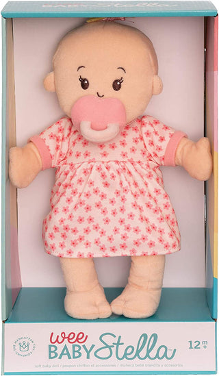 Manhattan Toy Co Wee Baby Stella Peach Doll, Manhattan Toy Co, Baby Doll, Baby Stella, cf-type-dolls, cf-vendor-manhattan-toy-co, Doll, Manhattan Toy Co, Manhattan Toy Co Doll, Plush Doll, We
