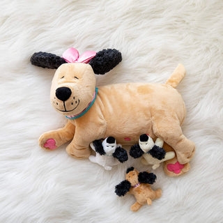 Manhattan Toy Co Nursing Nana Dog, Manhattan Toy Co, Dog, Dog Stuffed Animal, Manhattan Toy Co, Nursing Nana Dog, Puppy, Stuffed Animal - Basically Bows & Bowties