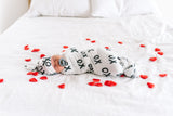 Copper Pearl XOXO Knit Swaddle Blanket, Copper Pearl, Copper Pearl, Copper Pearl Swaddling Blanket, Copper Pearl XOXO, Copper Pearl XOXO Knit Swaddle Blanket, Knit Swaddle Blanket, Swaddling 