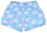 Iscream Cheerful Clouds Plush Shorts, Iscream, Cheerful Clouds Plush Shorts, Fleece Shorts, Gifts for Tween, Girls Sleep Shorts, iscream, Iscream Cheerful Clouds, Iscream Cheerful Clouds Plus