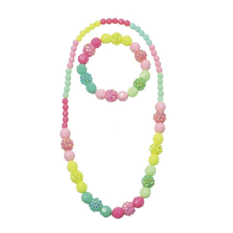 Great Pretenders Vividly Vibrant Necklace & Bracelet Set, Great Pretenders, Creative Education, EB Girls, Great Pretenders, Great Pretenders Necklace & Bracelet Set, Jewelry, Little Girls Jew