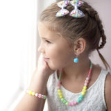 Great Pretenders Vividly Vibrant Necklace & Bracelet Set, Great Pretenders, Creative Education, EB Girls, Great Pretenders, Great Pretenders Necklace & Bracelet Set, Jewelry, Little Girls Jew