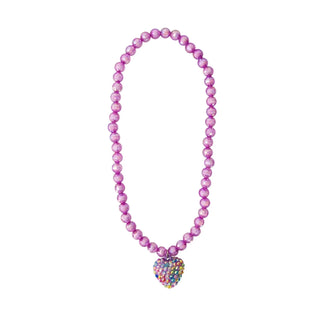 Great Pretenders Rockin' Heart Necklace, Great Pretenders, Creative Education, EB Girls, Great Pretenders, Great Pretenders Necklace, Heart Necklace, Jewelry, Little Girls Jewelry, Necklace, 