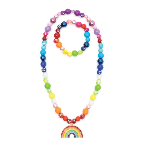 Great Pretenders Double Rainbow Necklace & Bracelet Set, Great Pretenders, cf-type-jewelry-sets, cf-vendor-great-pretenders, Creative Education, Great Pretenders, Great Pretenders Necklace & 
