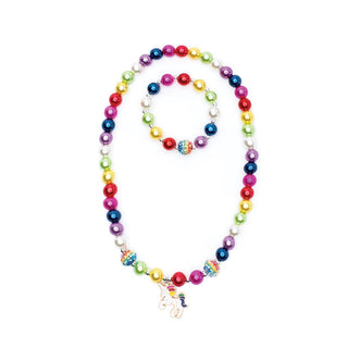 Great Pretenders Gumball Rainbow Necklace & Bracelet Set, Great Pretenders, Creative Education, EB Girls, Great Pretenders, Great Pretenders Necklace & Bracelet Set, Jewelry, Little Girls Jew
