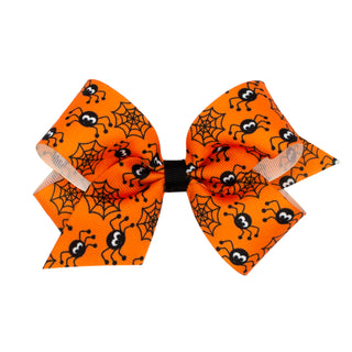 Mini Halloween Print Grosgrain Hair Bow on Clippie - 9 Styles, Wee Ones, Alligator Clip, Alligator Clip Hair Bow, Clippie, Clippie Hair Bow, Hair Bow, Hair Bow on Clippie, Hair Bows, Hallowee