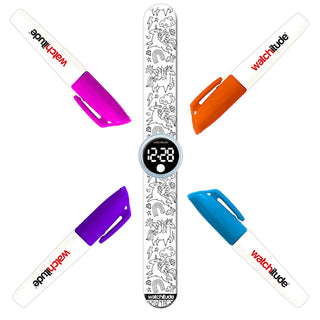 Watchitude Unicorn World Color Me Digital Slap Watch, Watchitude, Slap Watch, Tween Gift, Watch, Watches, Watchitude, Watchitude Color Me Digital Slap Watch, Watchitude Digital Slap Watch, Wa