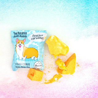 Feeling Smitten Corgi Surprise Bath Bomb, Feeling Smitten, Bath & Body, Bath and Body, Bath Bomb, Bath Bombs, Bath Time, Bathtime, Beauty, Boy Bath Bomb, Boy Gift, EB Boys, EB Girls, Feeling 