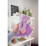 Itzy Ritzy Lovey Plush with Silicone Teether Toy - Purple Dino, Itzy Ritzy, cf-type-teether, cf-vendor-itzy-ritzy, Dino, Dinosaur, Itzy Ritzy, Itzy Ritzy Dino, Itzy Ritzy Dinosaur, Itzy Ritzy