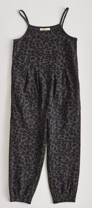 Z Supply Girls Spencer Leo Jumper - Black, Z Supply, Animal Print Romper, JAN23, Leopard, Leopard Romper, Tween Girl, tween girls, Tween Girls Clothing, Z Supply, Z Supply Girls, Z Supply Gir