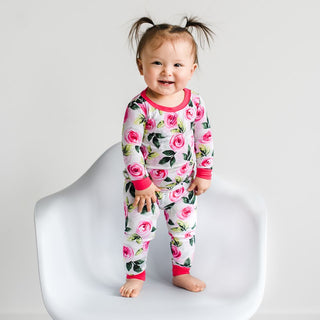 Little Sleepies Roses Bamboo 2pc Pajama Set, Little Sleepies, Bamboo Pajama, Bamboo Pajama Set, Bamboo Pajamas, Bestaroo Pajamas, CM22, Little Sleepies, Little Sleepies Bamboo, Little Sleepie