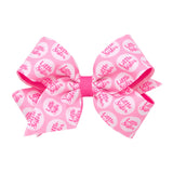 Little Sister 2 Layer Hair Bow on Clippie - 2 Sizes, Wee Ones, cf-size-medium, cf-size-mini, cf-type-hair-bow, cf-vendor-wee-ones, CM22, Hair Bow on Clippie, Little Sister, Little Sister Hair