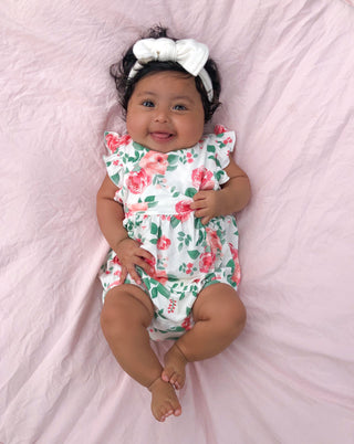 Angel Dear Rose Garden Bamboo Ruffle Sunsuit, Angel Dear, angel Dear, Angel Dear Bamboo Ruffle Sunsuit, Angel Dear Bubble, Angel Dear Rose Garden, Angel Dear Ruffle Sunsuit, Angel dear Spring