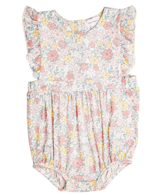 Angel Dear Sweet Ditsy Bamboo Ruffle Sunsuit, Angel Dear, angel Dear, Angel Dear Bamboo Ruffle Sunsuit, Angel Dear Bubble, Angel Dear Ruffle Sunsuit, Angel dear Spring 2021, Angel Dear Sweet 