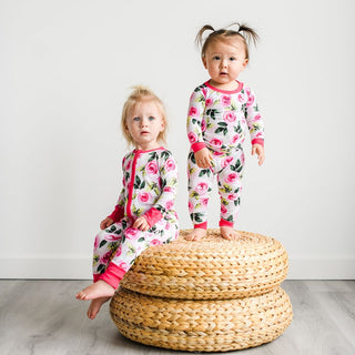 Little Sleepies Roses Convertible Romper/Sleeper, Little Sleepies, Bamboo Pajamas, CM22, Coverall, Footie, Little Sleepies, Little Sleepies Bamboo, Little Sleepies Pajama Set, Little Sleepies