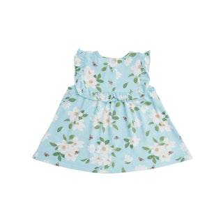Angel Dear Magnolia Blue Top & Bloomer Set, Angel Dear, angel Dear, Angel Dear Magnolia Blue, Angel dear Spring 2021, Angel Dear Top & Bloomer Set, CM22, Infant Drerss, Infant Dress, JAN23, D
