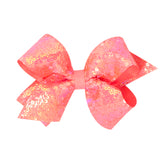 King Iridescent Sequin Hair Bow on Clippie - 12 Colors, Wee Ones, Alligator Clip, Alligator Clip Hair Bow, cf-type-hair-bow, cf-vendor-wee-ones, Clippie, Clippie Hair Bow, Hair Bow, Hair Bow 