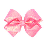 King Iridescent Sequin Hair Bow on Clippie - 12 Colors, Wee Ones, Alligator Clip, Alligator Clip Hair Bow, cf-type-hair-bow, cf-vendor-wee-ones, Clippie, Clippie Hair Bow, Hair Bow, Hair Bow 