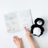 Slumberkins Black / White Penguin Mini & Yeti Lesson Book, Slumberkins, All Things Holiday, Black & White Penguin, Book, Books, Christmas Slumberkins, Christmas Toy, Plush Toy, Slumberkins, S