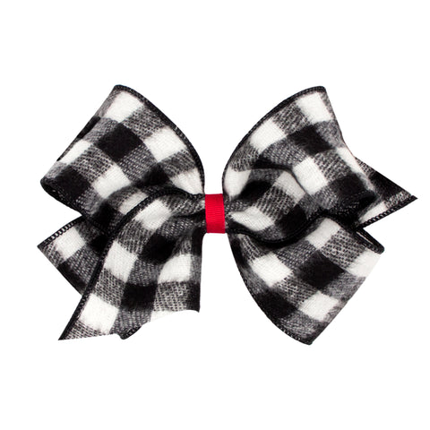 King Holiday Plaid Bow on Clippie (6 Plaids), Wee Ones, cf-type-hair-bow, cf-vendor-wee-ones, Mini King, Mini King Hair Bow, Mini King Holiday Plaid Bow on Clippie, Wee Ones, Wee Ones Hair Bo