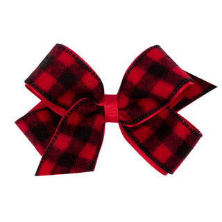 Wee Ones Medium Buffalo Check Overlay Bow, Wee Ones, Buffalo Check, Buffalo Check Overlay Bow, Buffalo Plaid Hair Bow, cf-type-hair-bow, cf-vendor-wee-ones, Medium Buffalo Check Overlay Bow, 