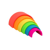 Dena Neon Rainbow Small Stacking Toy, Dena, Dena, Dena Neon Rainbow, Dena Neon Rainbow Small Stacking Toy, Dena Teether, Dena Toy, Raibbow Teething Toy, Rainbow, Rainbow Teether, Rainbow Teet