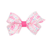 Little Sister Hair Bow on Clippie - 2 Sizes, Wee Ones, cf-size-medium, cf-size-mini, cf-type-hair-bow, cf-vendor-wee-ones, CM22, Hair Bow on Clippie, Little Sister, Little Sister Hair Bow, Li
