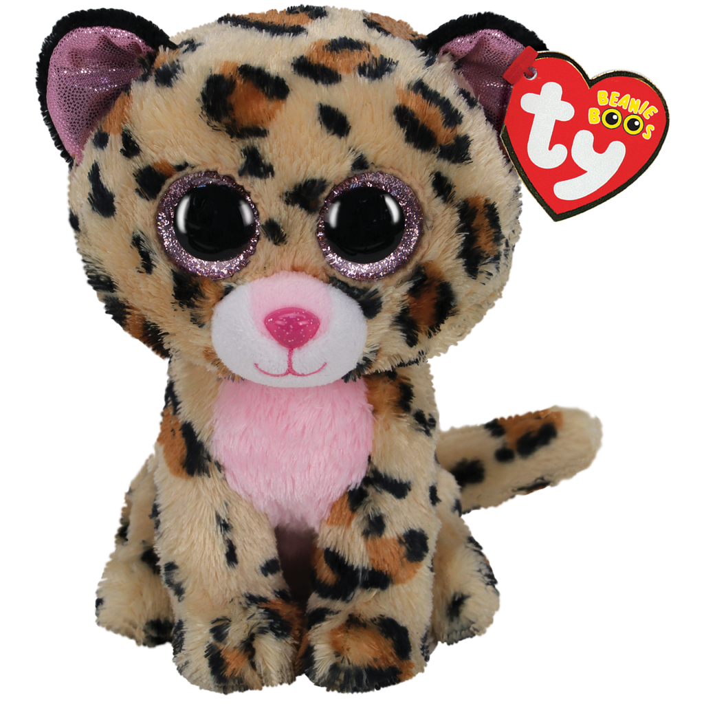 Ty Livvie the Leopard Beanie Boo - Small | Basically Bows & Bowties