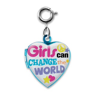 Charm It! Girls Can Change the World Locket Charm, Charm It!, Charm Bracelet, Charm It Charms, Charm It!, Charm It! Girls Can Change the World Locket Charm, Charms, High Intencity, Locket, Lo
