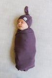Copper Pearl Plum Top Knot Hat, Copper Pearl, All Things Holiday, Baby Hat, Copper Pearl Hat, Copper PEarl Hats, Copper Pearl Plum, Copper Pearl Plum Top Knot Hat, Copper Pearl Solid Hat, Cop