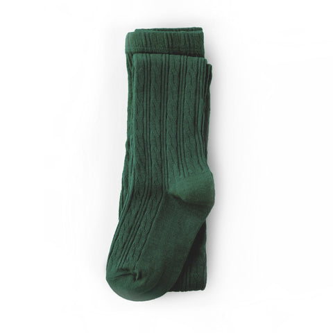 Little Stocking Co Cable Knit Tights - Forest Green, Little Stocking Co, Cable Knit Tights, cf-size-0-6-months, cf-size-6-12-months, cf-type-tights, cf-vendor-little-stocking-co, Little Stock