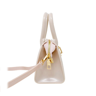 Zomi Gems Jelly Heart Locket Satchel Bag - Cream, Zomi Gems, CM22, Handbag, Purse, Tiny Treats, Zomi Gems, Zomi Gems  Cream, Zomi Gems Handbag, Zomi Gems Jelly Heart Locket Satchel Bag, Zomi 