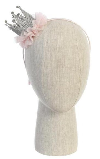 Glittery Silver Lace Crown with Tulle Trim Headband, Dear Ellie, Birthday Crown, Birthday Gifts, Birthday Girl, Birthday Headband, Birthday Headbands, Crown, Crown Headband, Dear Ellie, Dear 