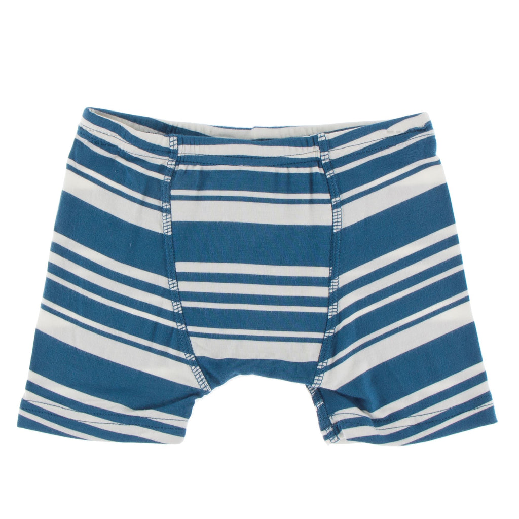 KicKee Pants Fishing Stripe & Stone Paddles and Canoes Boys Boxer Brie