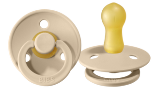 BIBS Pacifier 2 Pack - Vanilla, BIBS, BIBS, BIBS BPA-Free Natural Rubber Baby Pacifier, Bibs Classic Pacifier, BIBS Pacifier, BIBS Pacifier 2 Pack - Vanilla, BIBS Pacifiers, Bibs Stage 1, Bib